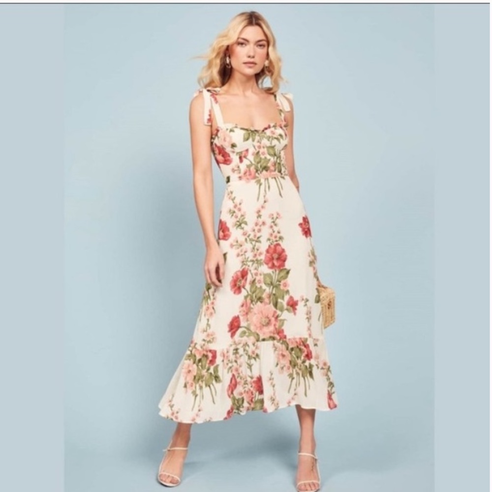 Reformation Nikita Midi Dress In Etienne